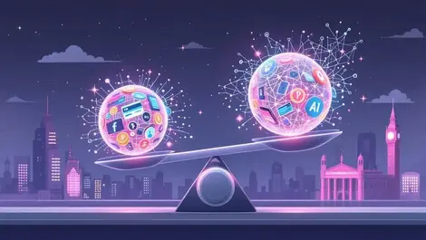 Investment fund balancing fintech and ai between sf and london